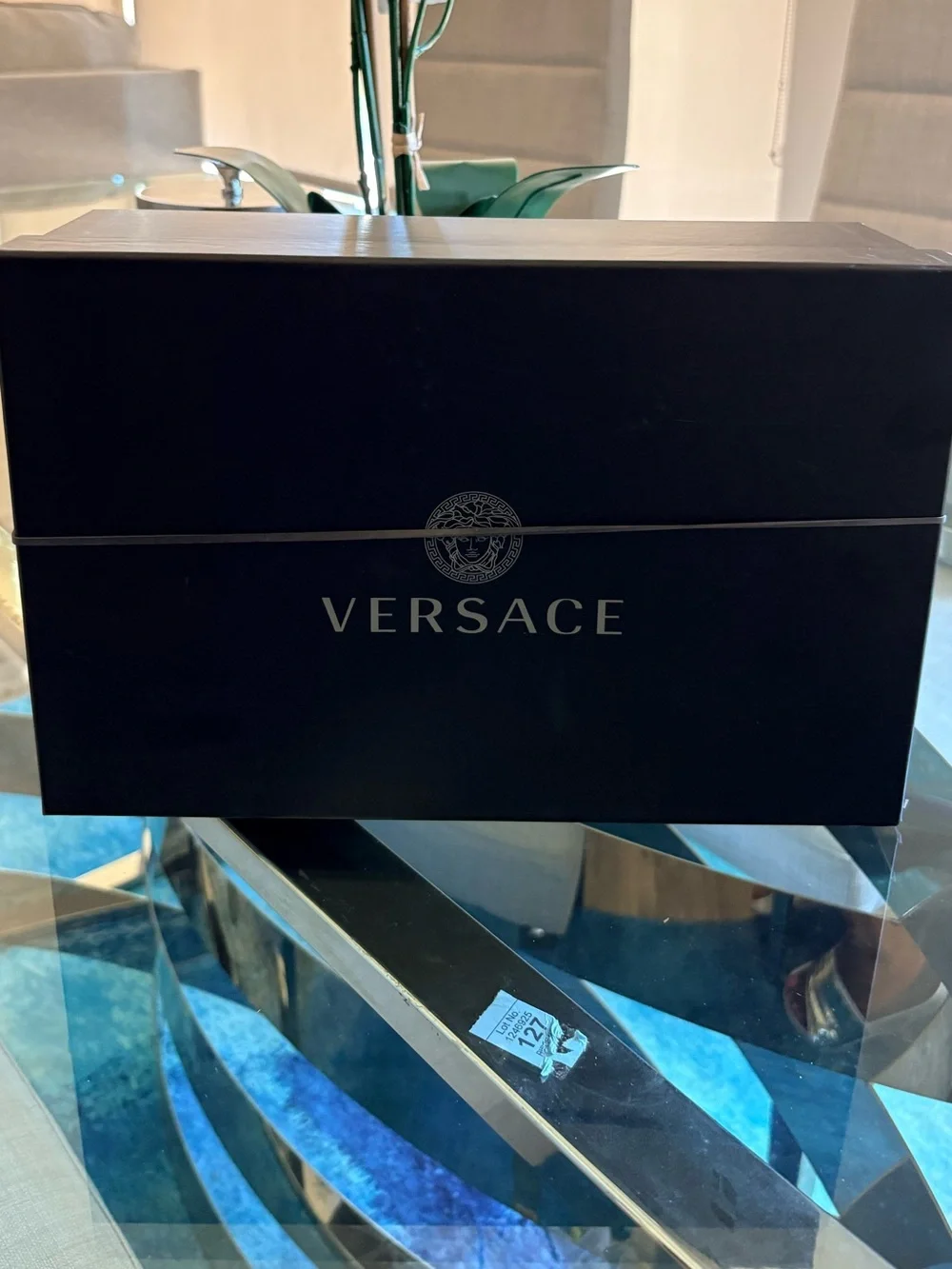 Versace Slide Sandals with Gold Medusa Emblem